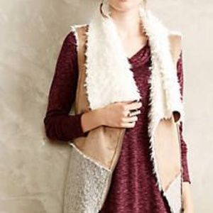 Anthropologie Saturday Sunday Sherpa Moto Vest